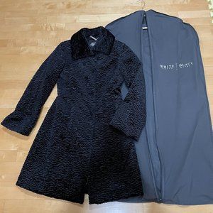 White house black market Faux Persian Fur Coat, size XXS